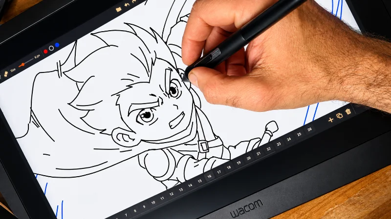 Encrage_manga_sur_tablette_Wacom